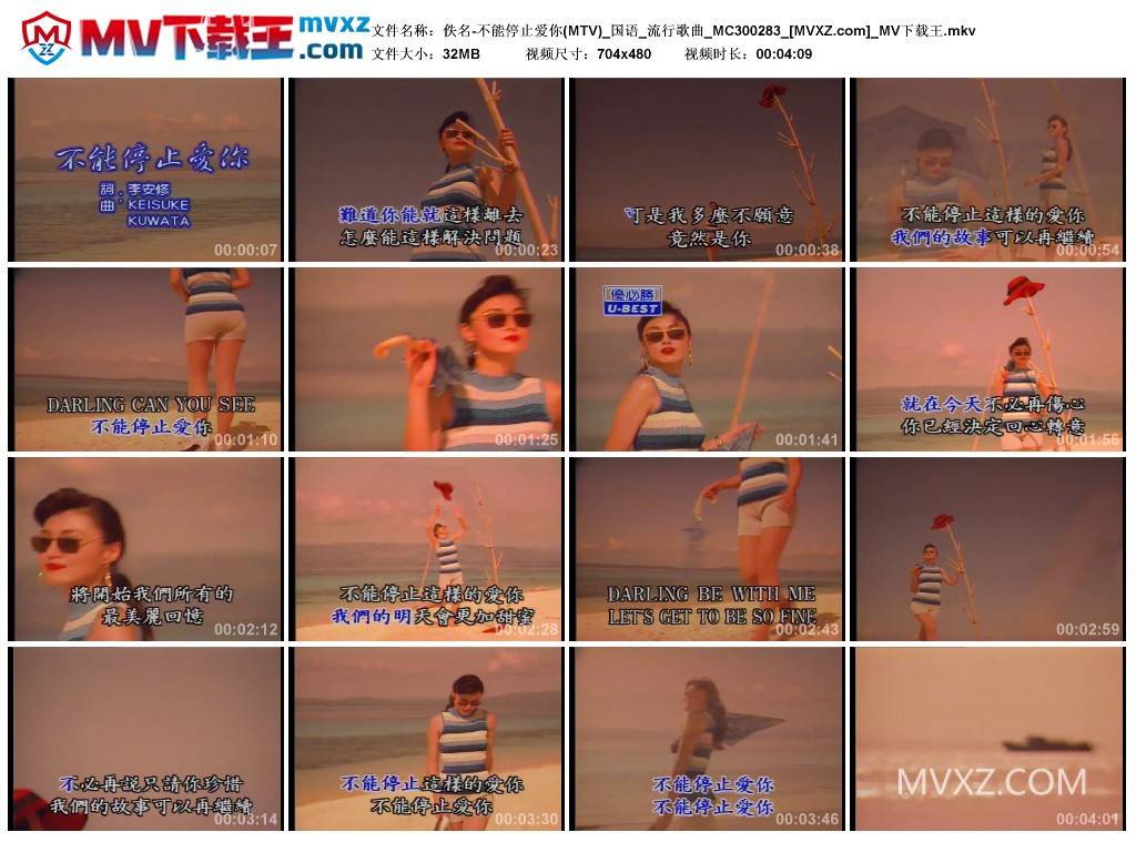 佚名-不能停止爱你(MTV)_国语_流行歌曲_MC300283